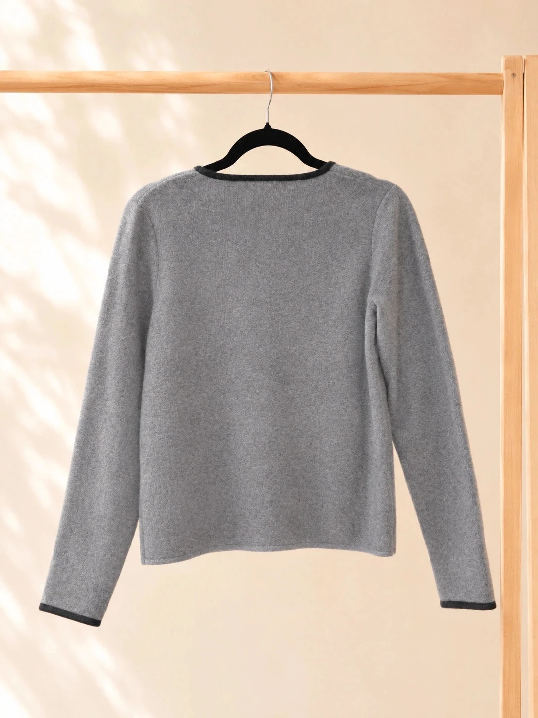 Colete / Jaqueta de malha macia Armand Thiery cinza mescla Tamanho estimado 38/40 ☀️ – photo 2